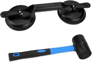 $21 FCHO Floor Gap Fixer Tool for Laminate Floor Gap Repair Include Suction Cup and Mallet (Cant use on scraped surface floor)