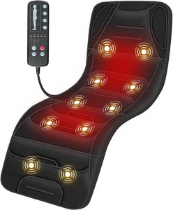 $110 COMFIER Full Body Massage Mat with Heat, 10-Motor Vibration Back Massager