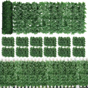 $25 Artifical Ivy Privacy Fence Screen, 47.2x157.5in(51sqft) Faux Ivy Vine Leaf