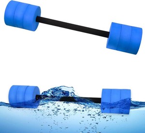 $31 Hikeen Aquatic Exercise Dumbbells Water Dumbbell Pool Resistance Aquatic Fitness Barbells with 4 High-Density EVA Foam Pool Weights Dumbbells, for Water Aerobics Weight Loss