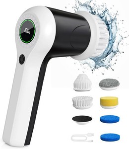 $30 PUFTEM Electric Spin Scrubber, Cordless Shower Scrubber