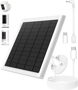 $27 8W Solar Panel Charger for Ring Cameras with 10FT Cable