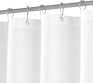 N&Y HOME RV Shower Curtain or Liner Fabric, White, 36 x 64 inches