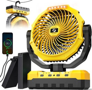 $40 36000mAh Camping Fan,120H Rechargeable Fan Portable with Detachable Battery