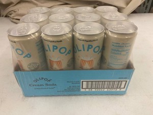 Olipop Cream Soda Prebiotic Soda 12-Pack