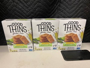 Good Thins Gluten-Free Jalapeno & Lime Snacks 3.5oz (Lot of 3)