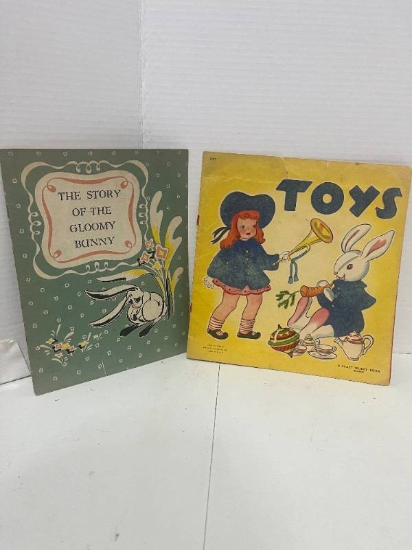 1948 Toys A Fuzzy Wuzzy Book and The Story of the Gloomy Bunny