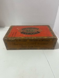Vintage Wooden Harvester CCC Cigar Box