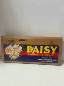 Vintage Daisy California Fruit Crate Panel