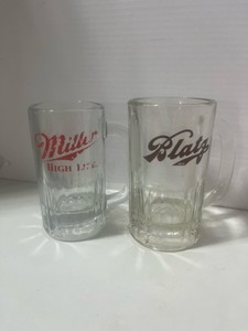 Vintage Miller High Life and Blatz Beer Mugs