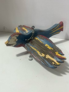 Primitive Wooden Flying Hanging Bird