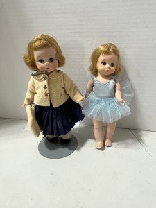 Two Vintage Madam Alexander Alexander-Kins Sleep Eye Dolls