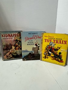 1935 Book Kidnapped by Robert Louis Steveson and Donald Duck Books