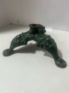 Antique Cast Iron Tree StandFlag Holder