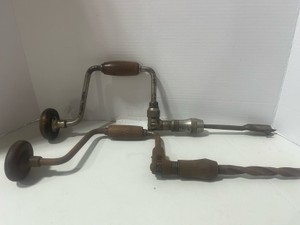Two Vintage Hand Drills Stanley