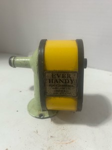 Vintage Ever Handy Yellow Pencil Sharpener