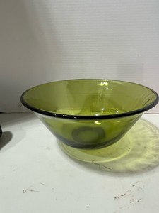MCM Green Glass Bowl