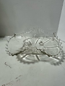 Vintage Imperial Glass Candlewick Ruffled Bowl