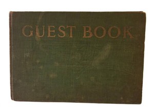 LR - Antique Guest Book