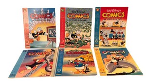 CCB - Set of Six Disney Comic Books by Carl Barks