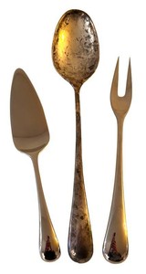 LR - Trio of Dansk International Designs Stainless Steel Serving Utensils