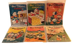 CCB - Six Vintage Walt Disney Comics