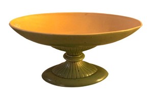 LR - Vintage Red Wing Pottery Pedestal Bowl