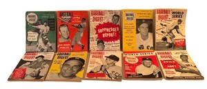 CCB - 10 Vintage Baseball Digest Magazines