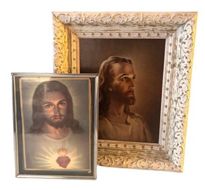 LR - Vintage Jesus & Sacred Heart Religious Prints