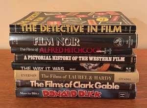 MB - Vintage Film & Entertainment Books including Hitchcock, Western, Film Noir & More