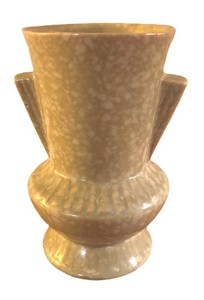 LR - Vintage McCoy Pottery Art Deco Trophy Vase