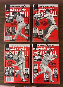 MB - Four Vintage Whos Who in Baseball Baseball Reference Books
