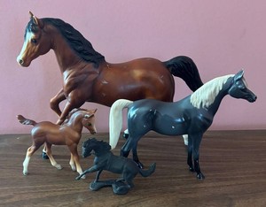 MB - Four Vintage Horse Figurines - Assorted Equine Collection