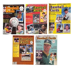 MBC - Five Baseball Cards Price Guide Magazines