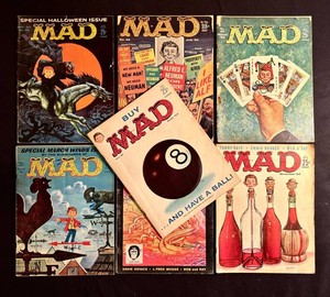 RCB - Vintage MAD Magazine Comic Book Collection - 7 Issues (Nos. 38, 42, 56, 59, 62, 69, 81)