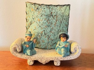 DR - TV Lamp - Vintage MCM Pagoda Bench, 1950s-1960s