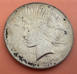 Peace Dollar - Antique 1927-D Silver Coin