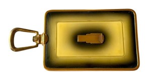 Vintage Handheld Mirror - Art Deco Gold-Tone Vanity Mirror