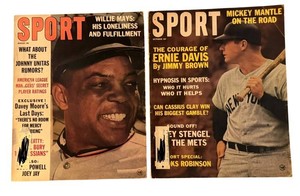 Vintage Sports Magazines - Sport Willie Mays & Mickey Mantle (Lot of 2)