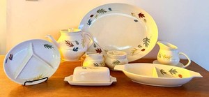 Vintage Serving Dishes - Franciscan Leaf Pattern Mixed Lot