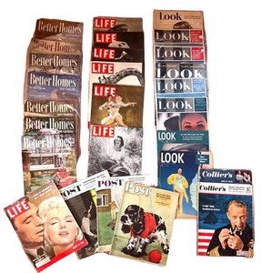 Vintage Magazine Assortment - Life, Look & Saturday Evening Post