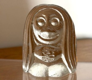 LR - Glass Troll - Vintage Bergdala Glasbruk Peter Johansson 3in