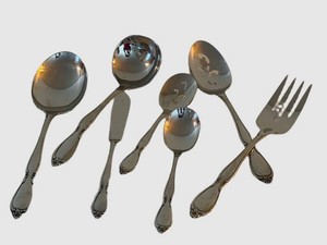 Vintage Stainless Flatware - Oneida Community Floral Pattern (Lot of 7)