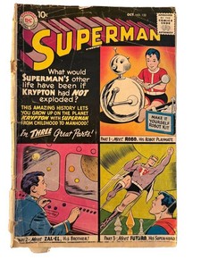 Vintage Superman Comic Book - DC No. 132 October 1959