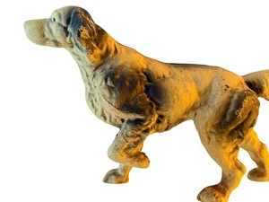 Vintage Cast Iron Hunting Dog Figurine