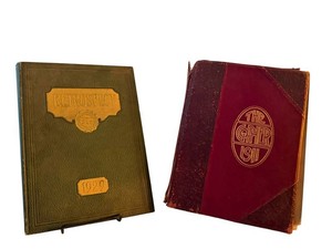 Antique College Yearbooks - Minnesota Gopher 1911 & Shurtleff College1929 (Lot of 2)