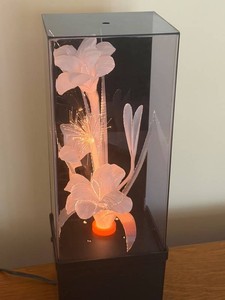 Color-Changing Fiber Optic Floral Display With Music