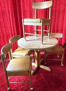 Porch - Vintage Dining Table & 4 Chairs - Butler Furniture 1975 Set