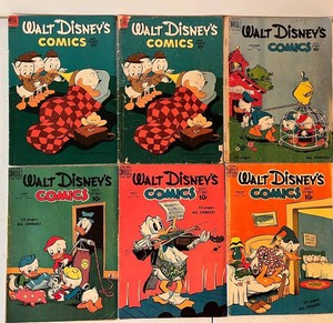 Living room - Vintage Disney Comics - Dell Collection (Lot of 6)