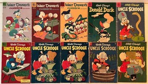 Living room - Vintage Disney Comic Books - Dell Mixed Lot of 10